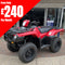 Ex-Demo Honda TRX520 FA6 - Foreman DCT PS 2-4wd with Power Steering ATV
