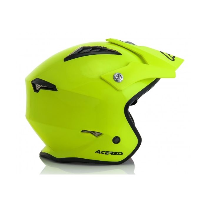 Acerbis Jet Aria Helmet with Sun Visor [Flo Yellow]